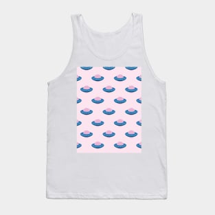 UFO Spaceship Pattern Tank Top